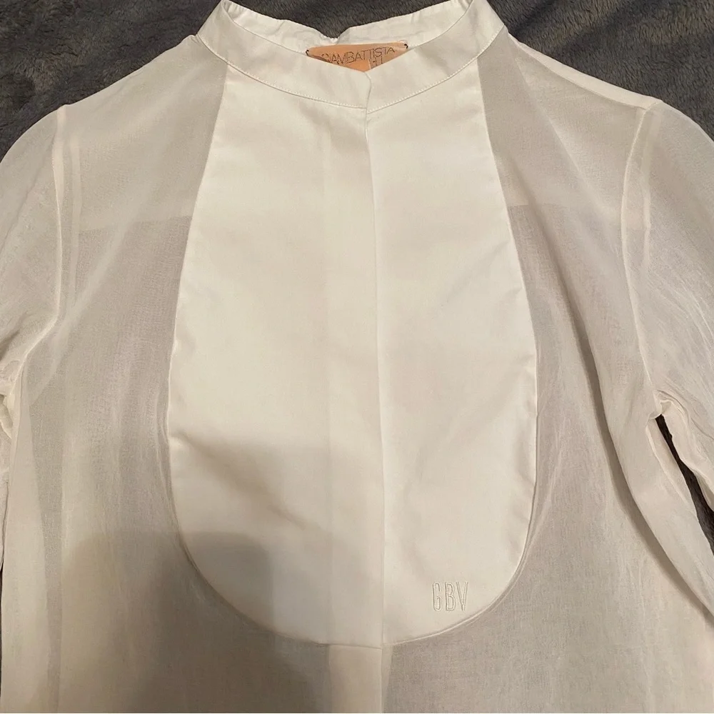 - Giambattista Valli Blouse white blouse size 40 or XS made in Italy - Picture 7 of 13